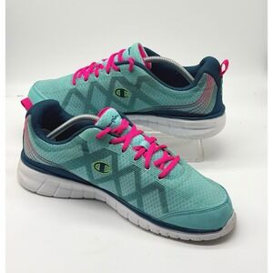 Champion Women's Running Shoes Size 12 Teal Aqua Pink Lightweight Sneakers